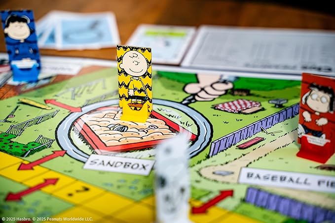 CLUE: Peanuts Board Game, Solve The Mystery of Linus's Missing Blanket with Charlie Brown, Snoopy, & Friends, Explore Iconic Locations Like Lucy’s Booth & Charlie’s House, Officially Licensed Game