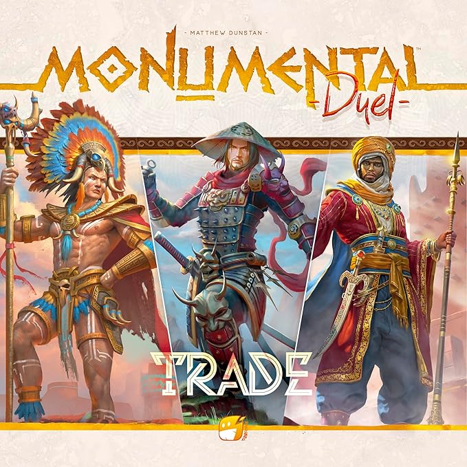 Monumental Duel - Trade - Civilization Deck-Building Board Game, Strategy Game, Combine Or Standalone, Ages 10+, 2 Players, 60-90 Min
