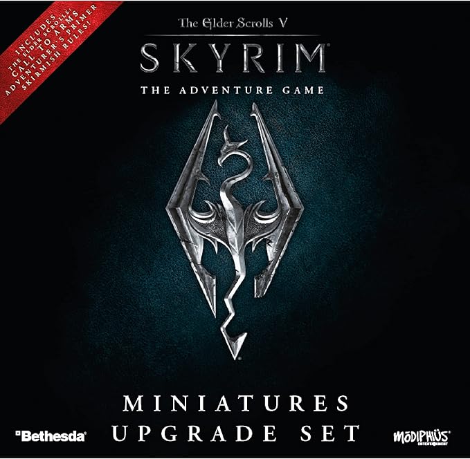 The Elder Scrolls V: Skyrim – The Adventure Game Miniatures Upgrade Set | Strategy Board Game for Adults | Ages 14+ | 1-4 Players | Avg. Playtime 60-120 Minutes | Made by Modiphius Entertainment