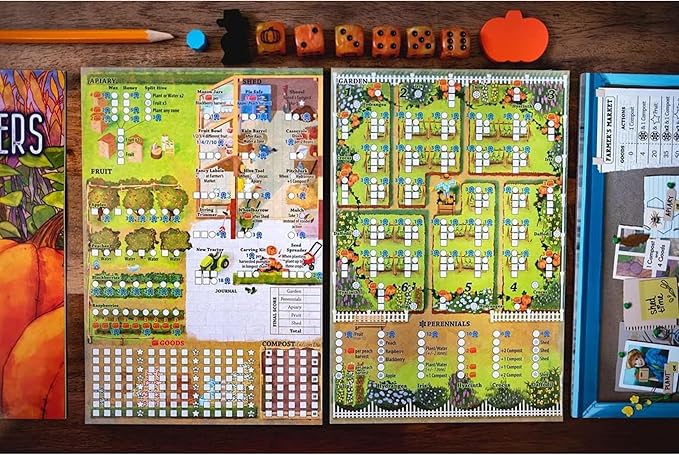Three Sisters , A Strategic Roll and Write Board Game About Gardening - 25th Century Games