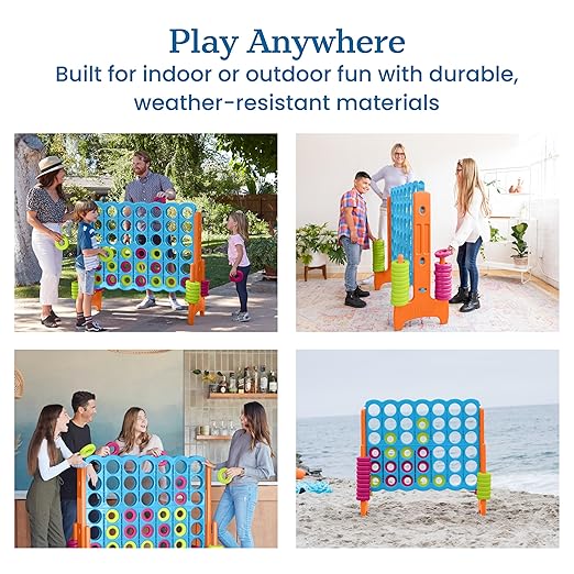 ECR4Kids Jumbo 4-To-Score, Giant Game, Vibrant