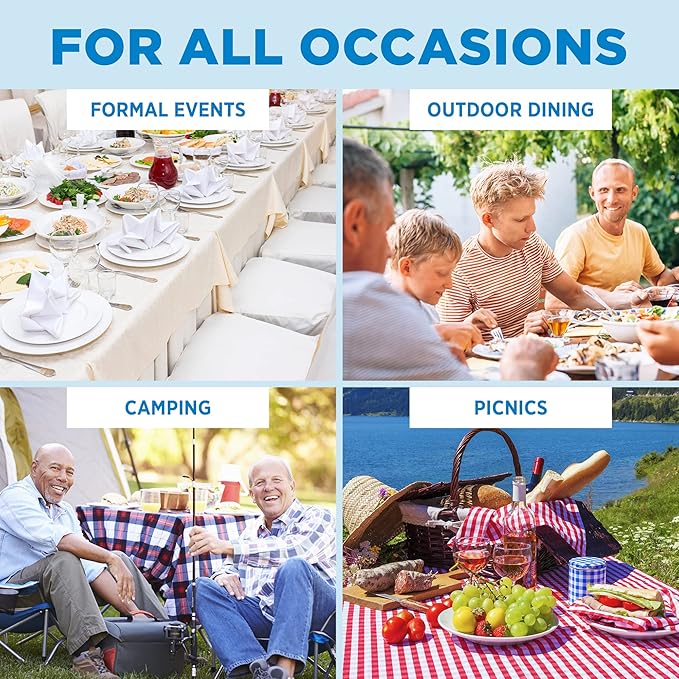 Sorfey Folding Table 6-Foot X 30 inch, White Plastic