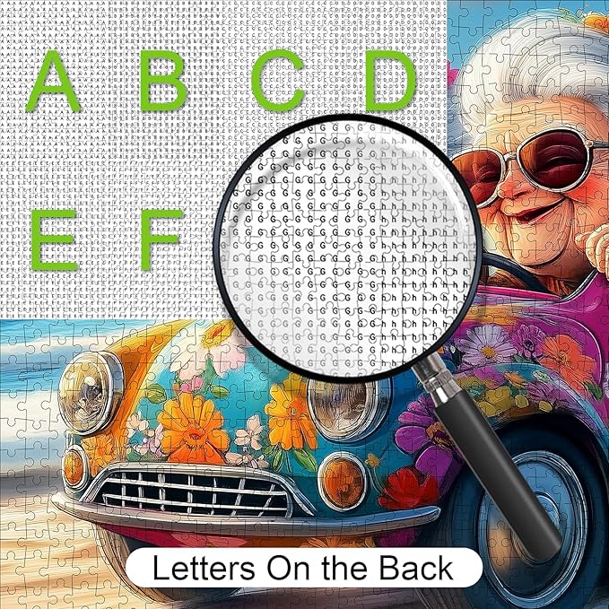 1000pcs Happy Grandma Paper Puzzle - Large Puzzle Toy Adult Game Gift - Family Interactive Game Puzzle DIY Home Decoration Brain Challenge Gift