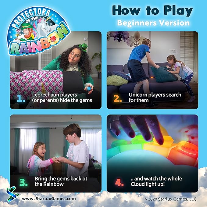 Hide and Seek Meets Rainbow Toys in “Protectors of The Rainbow” | Ages 4-10 | A Musical Treasure Hunt | Easter Egg Hunt & Glow in The Dark Game | Outdoor Toys | Unicorn & Leprechaun Theme