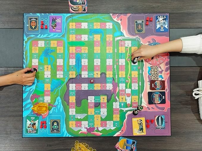 The Hunt for The Dragon Throne - Board Game for Kids Ages 8+, 2 to 4 Players - 45-60 Minutes Playing Time - Interactive Games for Boys and Girls - Fun Board Games for Family Nights & Game Events