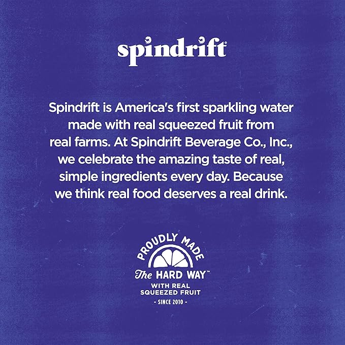 Spindrift Lemon Limeade Can 12 Ounce (Pack of 24)