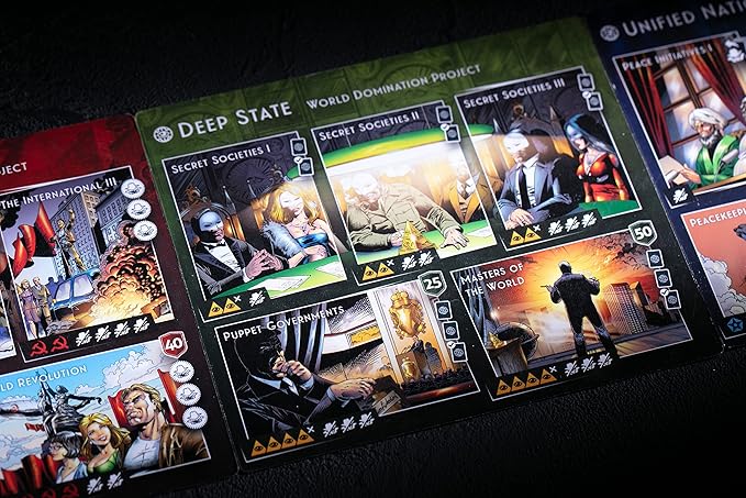 CrowD Games Deep State: New World Order | Strategy Board Game | Ages 14 and up | 1–5 Players | Average Playtime 40–75 Min | Made
