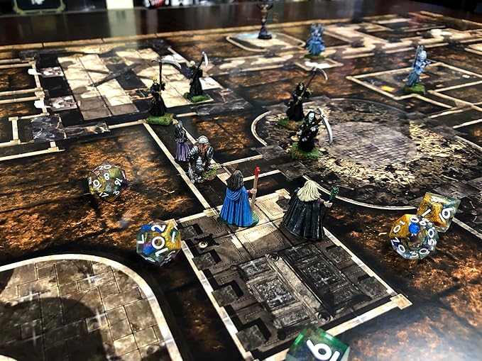 Arcknight The Pharaoh’s Pyramid map Pack - 16 Modular RPG Maps in 8 Double-Sided Pages, 1" Square Grid, Modular & Versatile Design for Tabletop Gaming - BattleMaps for Dungeons & Dragons & More