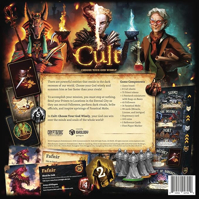 Cryptozoic Entertainment 27442CZE Cult: Choose Your God Wisely