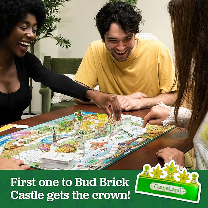 Ganjaland, The Epic Weed Game for Social Gatherings, Weed Board Games for Adults