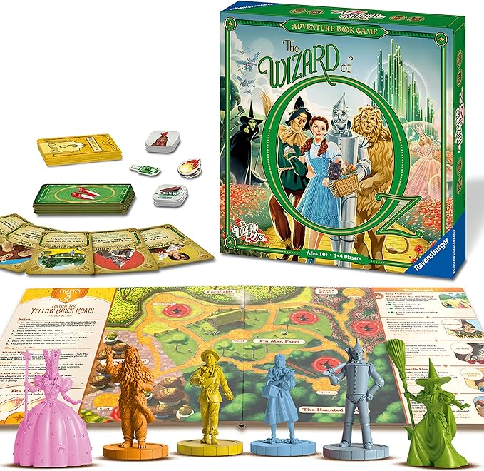 Ravensburger Wizard of Oz Adventure Book Game for Ages 10 & Up – Immersive Story-Based Gameplay | Detailed Miniatures | Ideal Gift for Brain Teaser Enthusiasts | Interactive Group Activity