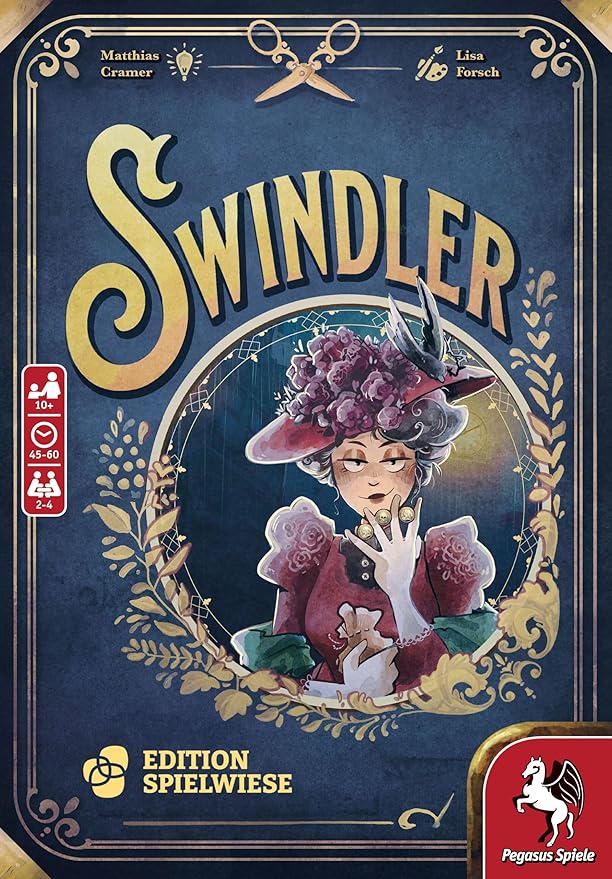 Swindler – Board Game by Pegasus Spiele - 2-4 Players – 45-60 Minutes of Gameplay – Games for Game Night – Teens and Adults Ages 14+ - English Version