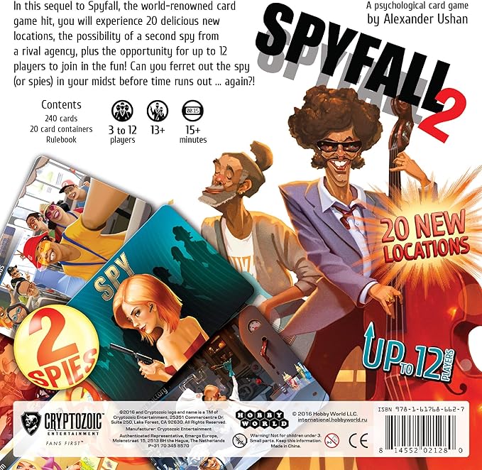 Spyfall 2 - The Perfect Party Game - Find the Spy Before Time Runs Out - Up to 3 to 12 Players - Board Games for Teens and Adults - Ages 13+