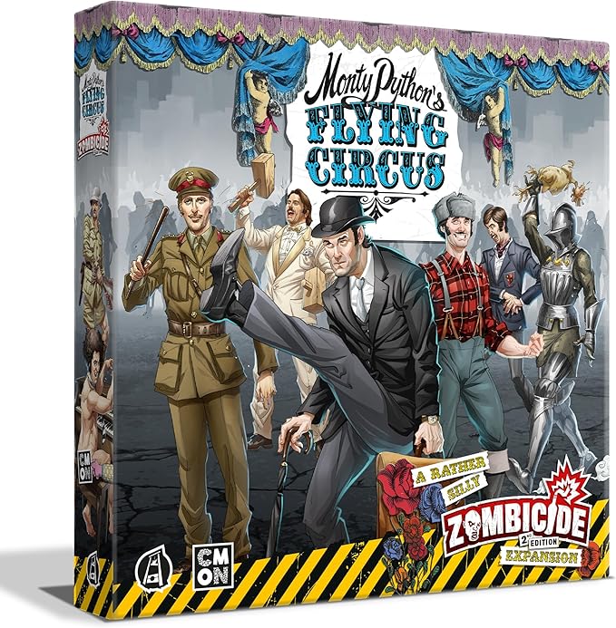 Zombicide Monty Python's Flying Circus Character Pack - Unique Mechanics & Irreverent Gameplay! Cooperative Strategy Board Game, Ages 14+, 1-6 Players, 60 Minute Playtime, Made by CMON