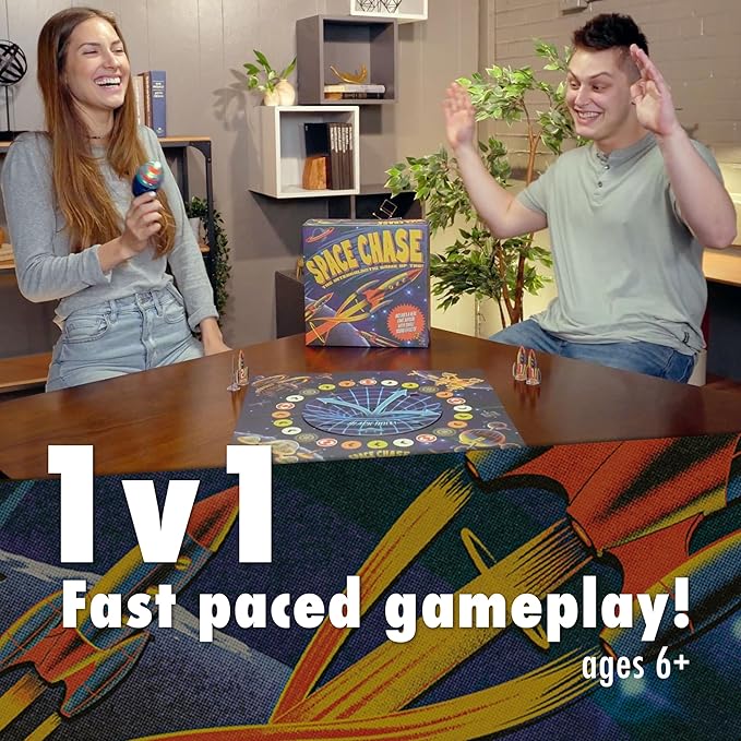 Space Chase Move Back to Home Tag Kids Board Games Ages 8-12 Family Game for Adults and Children 2-4 Players
