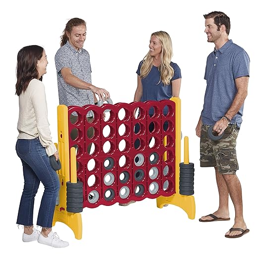 ECR4Kids Jumbo 4-To-Score, Giant Game, Cardinal, Gold