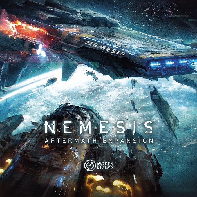 Nemesis Aftermath Board Game - Epilogue Mode Play, 5 New Characters, Added Traits & Shuttle Board, Cooperative Strategy Game for Adults, Ages 14+, 1-5 Players, 45-60 Min Playtime, Made by Rebel Studio