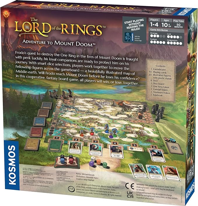 The Lord of The Rings: Adventure to Mount Doom | Family Game | Cooperative Game | Strategy Game