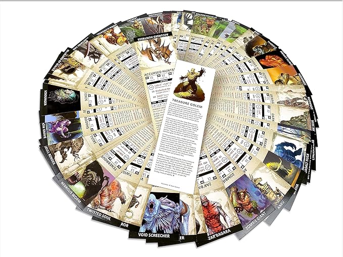 Friends & Foes from Beyond - 50 Illustrated Original 5e Monsters - Initiative Cards for 5th Edition DM's