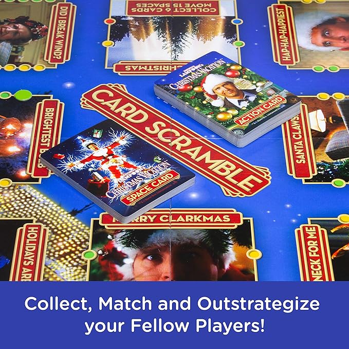 AQUARIUS Christmas Vacation Card Scramble Board Game- Fun Family Party Game for Kids, Teens & Adults - Entertaining Game Night Gift - Officially Licensed Merchandise