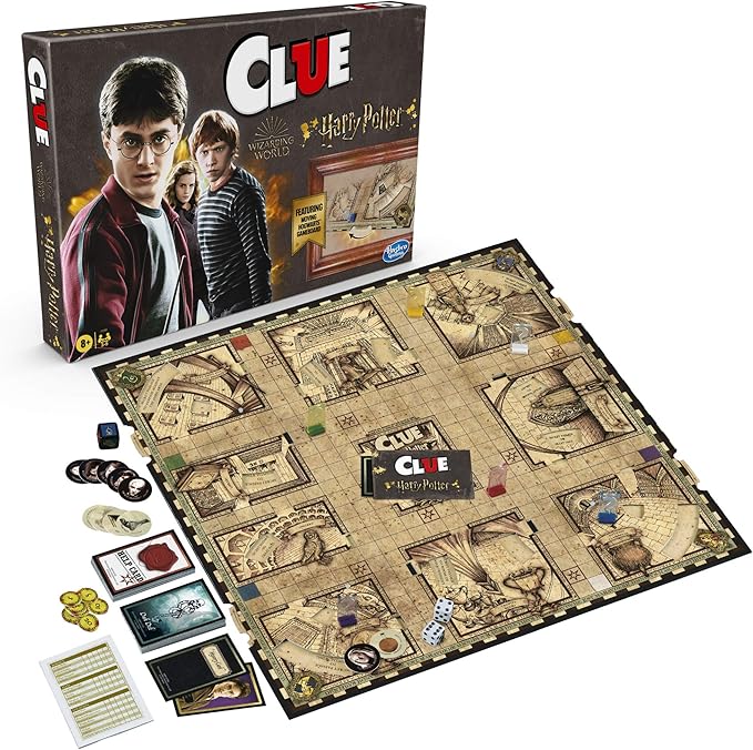 Hasbro Gaming Clue: Wizarding World Harry Potter Edition Board Game | Family Games for Kids, Teens, and Adults | Mystery Games | Ages 8 and Up | 3 to 5 Players