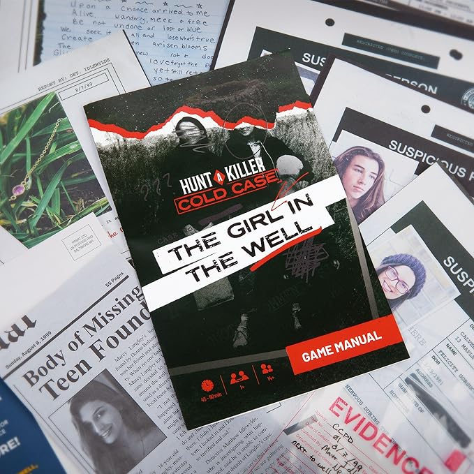 Hunt A Killer: Cold Case: Girl in The Well, an Immersive True Crime Experience, for Fans of Criminal Minds and Forensic Files, Includes 45-90 Minutes of Explicit Content, Appropriate for Ages 14+