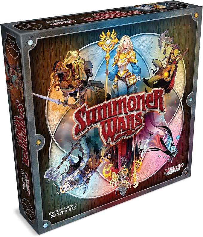 Summoner Wars Second Edition Plaid Hat Games Master Set – Tactical Dueling Card Game – Includes 6 Faction Decks, Custom Dice, and Game Board – Ages 9+, 2 Players