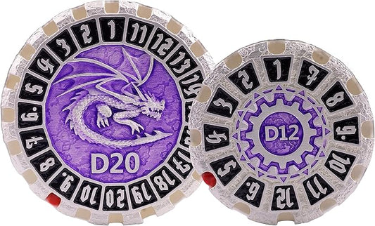 Metal DND Dice Set Spinning Dungeons and Dragon Dice Set Metal Dragon Polyhedral Magic 7 PCS Dice Set with Gift Box for Dungeons and Dragons Table Games Play Cards MTG(GyroDice_Pearl Silver Black)