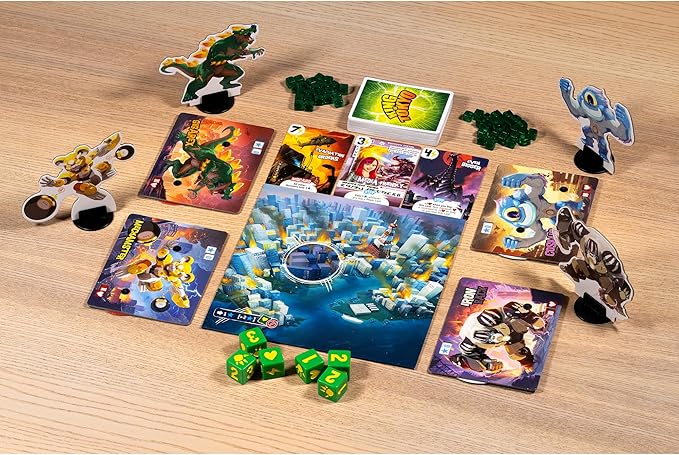 IELLO: King of Tokyo: Origins - Family-Friendly Dice & Strategy Board Game, Battling Monsters-Robots-Aliens, 4 New Monsters, Ages 8+, 2-4 Players