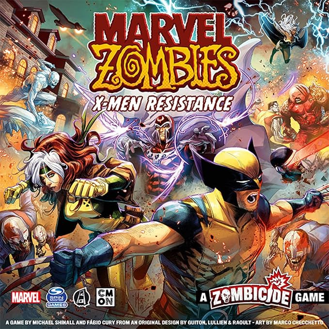 Marvel Zombies - A Zombicide Game: X-Men Resistance - Unleash The X-Men Superheroes to Halt The Zombie Apocalypse! Cooperative Strategy Game, Ages 14+, 1-6 Players, 60 Minute Playtime, Made by CMON