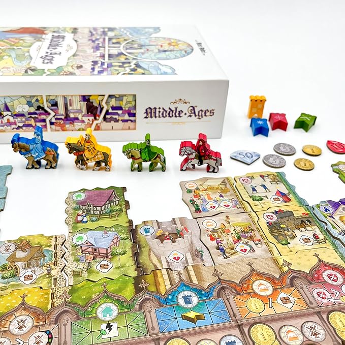 STUDIO H Middle Ages | Medieval Adventure Board Game | Ages 10+ | 2 to 4 Players | 30 Minutes