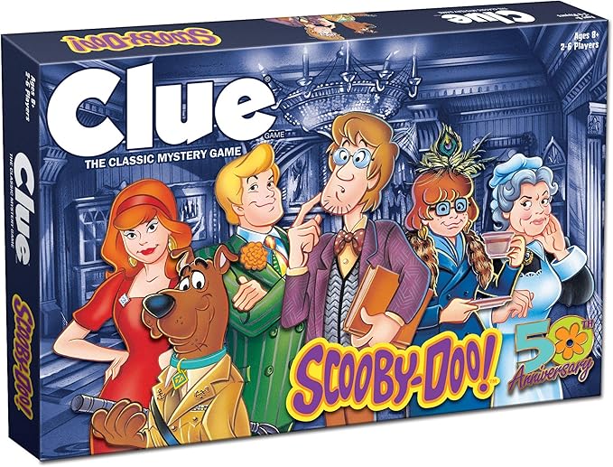 CLUE: Scooby-Doo Board Game | Official Scooby-Doo Merchandise Based on The Popular Scooby-Doo Cartoon | Classic Clue Game Featuring Scooby-Doo Characters | Gather The Gang and Solve The Mystery!