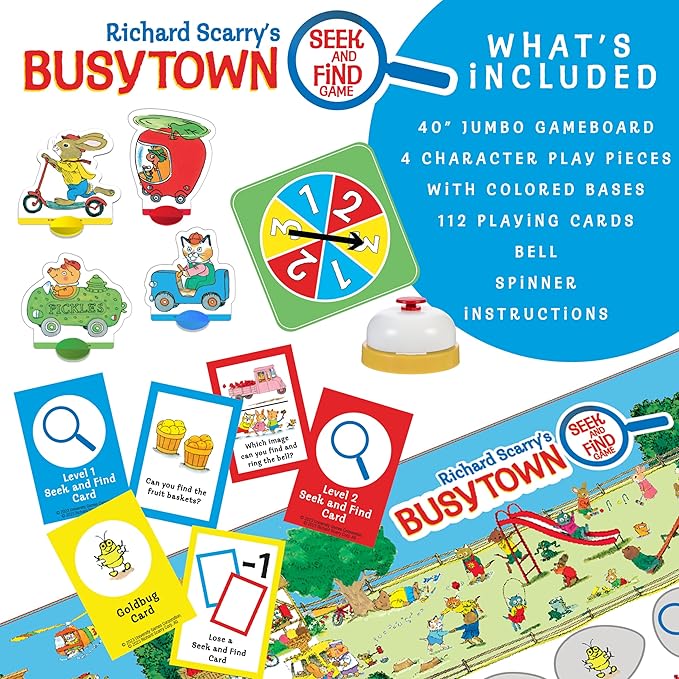 Briarpatch, Richard Scarry's Busytown Seek and Find Game, Based on Early Reader Books for Preschool, Kindergarten and 1st Grade
