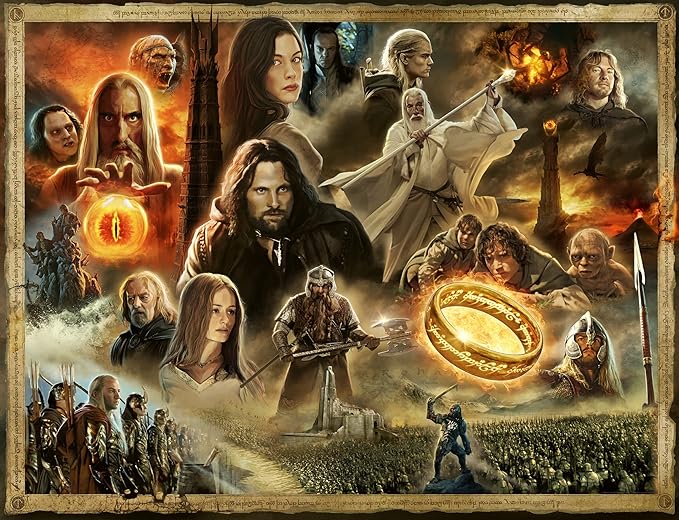 Ravensburger The Lord of The Rings: The Two Towers | Unique 2000 Piece Jigsaw Puzzle for Adults | Stimulating Brain Game | Perfect Interlocking Fit - 17294 | Softclick Technology for Seamless Puzzling