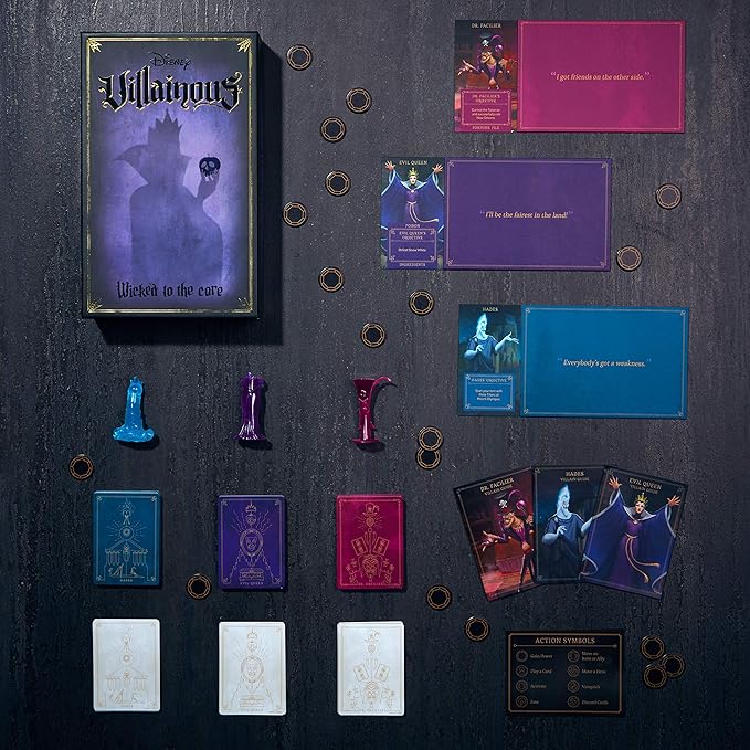Ravensburger Disney Villainous Wicked to The Core - Strategy Board Game for Kids & Adults Age 10 Years Up - Can Be Played as a Stand-Alone or Expansion