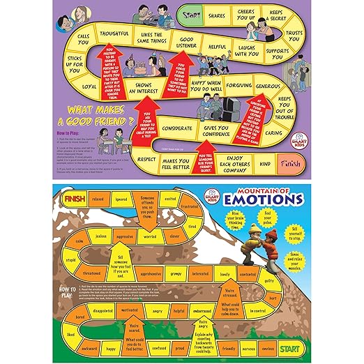 Didax 500063 Social Skills Group Activities, 6 Board Games