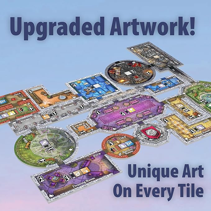 Castles of Mad King Ludwig 2nd Edition - Beautiful Award-Winning Family Strategy Board Game for Families, Adults, Kids - from The Creators of One Night Ultimate Werewolf - Build Neuschwanstein Castle