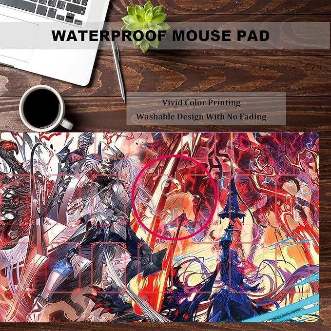 ygo playmat Gaming Competition Pad Mat Card Binder Deck 23.6x13.7in