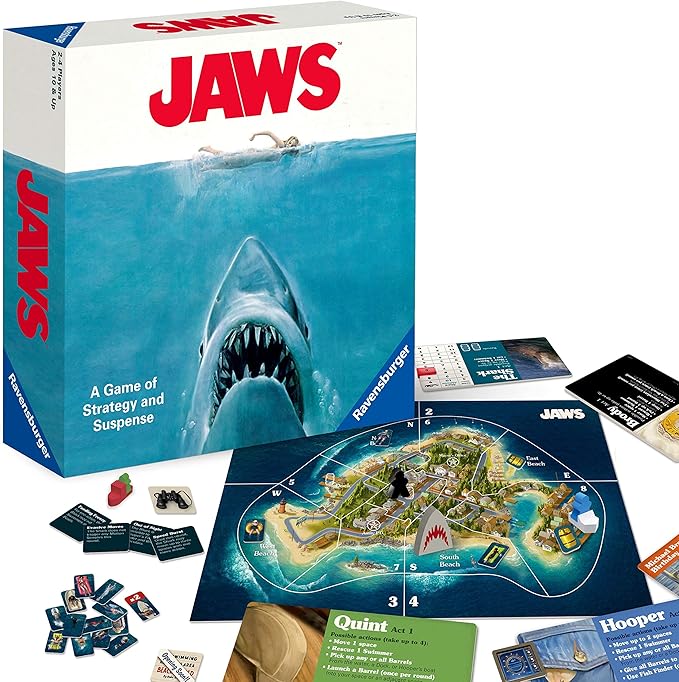 Ravensburger Jaws Board Game - Thrilling Strategy and Suspense Game for Teens and Adults | Interactive Gameplay | Ideal for Gifting | Suitable for Ages 12+