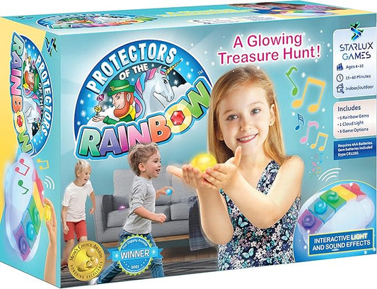Hide and Seek Meets Rainbow Toys in “Protectors of The Rainbow” | Ages 4-10 | A Musical Treasure Hunt | Easter Egg Hunt & Glow in The Dark Game | Outdoor Toys | Unicorn & Leprechaun Theme