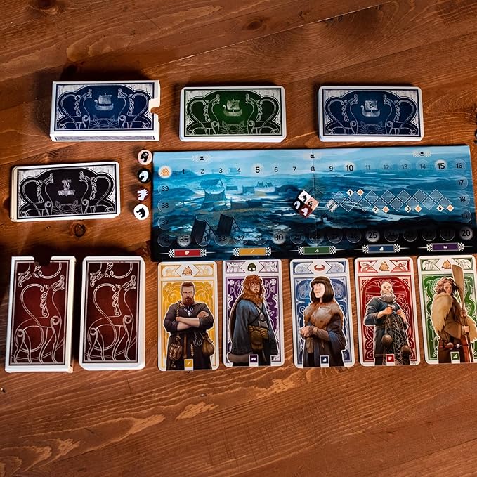 Knarr Board Game - Form The Greatest Band of Vikings! Thrilling Exploration and Strategy Game, Fun Family Game for Kids & Adults, Ages 10+, 2-4 Players, 30 Min Playtime, Made by Pandasaurus Games