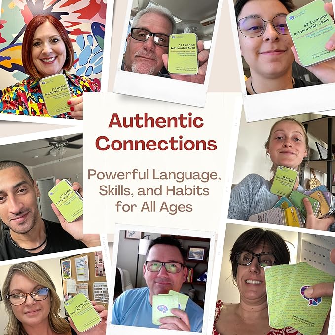 52 Essential Emotional Intelligence Training - Relationship Skills Card Game for Empathy, Trust Building Activities, Conversation Starters, Team Icebreaker Tools - by Harvard Researcher