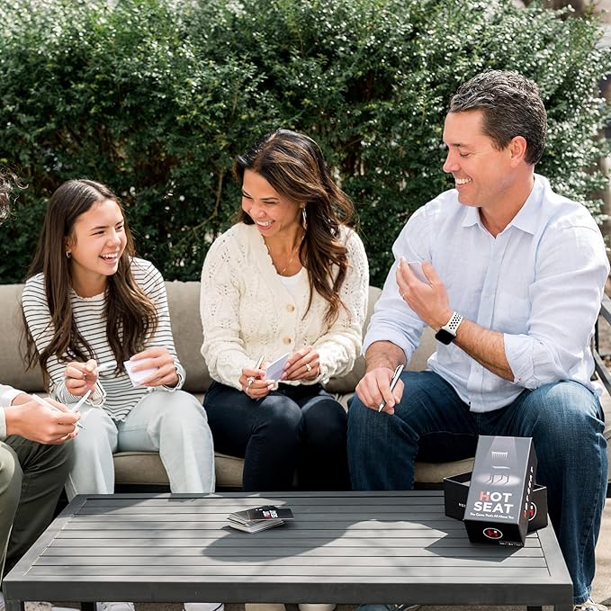 HOT SEAT Party Game + Expansion Set - The Family Card Game That's All About You - for Kids, Tweens, Teens, College Students, Adults - Perfect for Fun Parties and Board Games Night with Friends