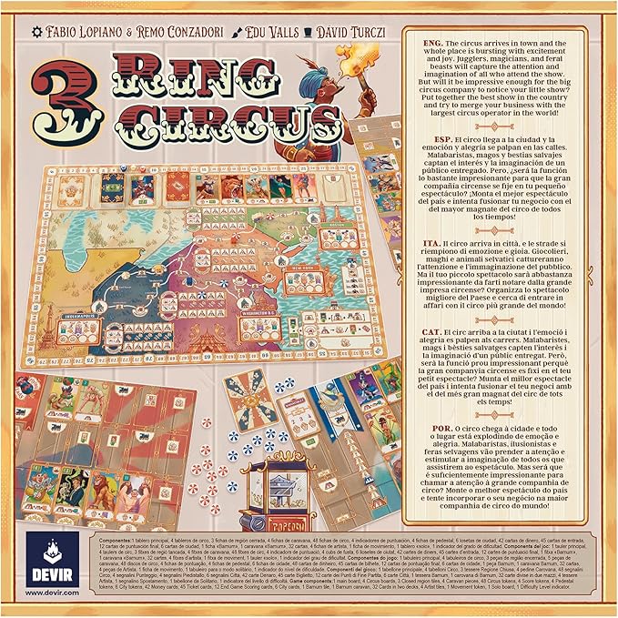 3 Ring Circus Board Game