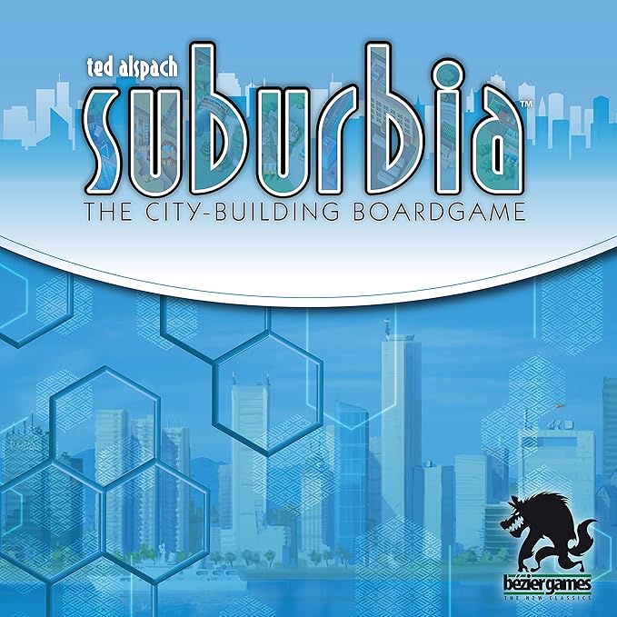 Suburbia, Thematic City Building Strategic Board Game, Tile Laying Board Game, Fun Game for Adults
