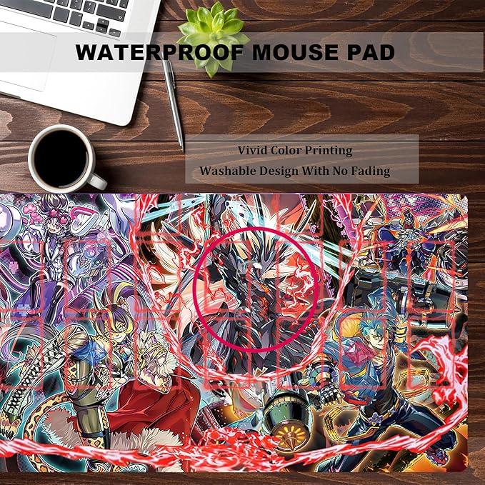 ygo playmat Gaming Competition Pad Mat Card Binder Deck 23.6x13.7in