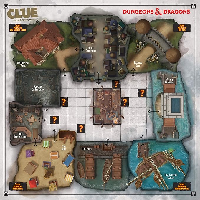 Clue Dungeons & Dragons | Collectible Clue Game for D&D Fans | Officially Licensed Dungeons & Dragons Board Game