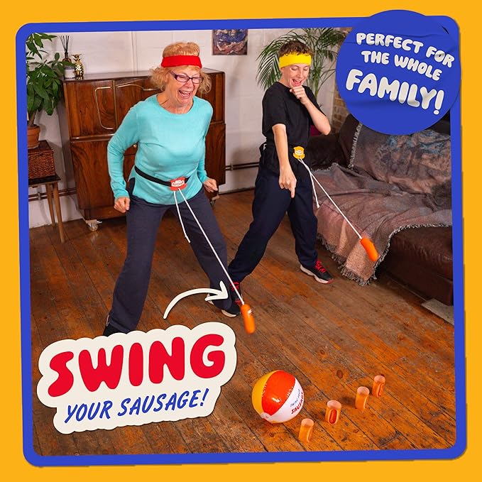 Lucky Egg Swing Your Sausage - Fun Family Party Games for Groups - Indoor Games for Adults and Kids - Party Games for Family Gatherings, Birthdays, and Christmas Party Games for Adults Game Night
