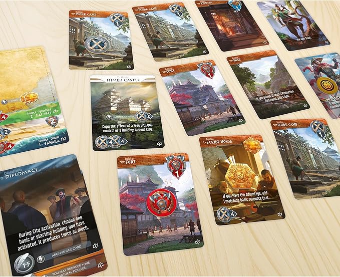 Monumental Duel - Trade - Civilization Deck-Building Board Game, Strategy Game, Combine Or Standalone, Ages 10+, 2 Players, 60-90 Min