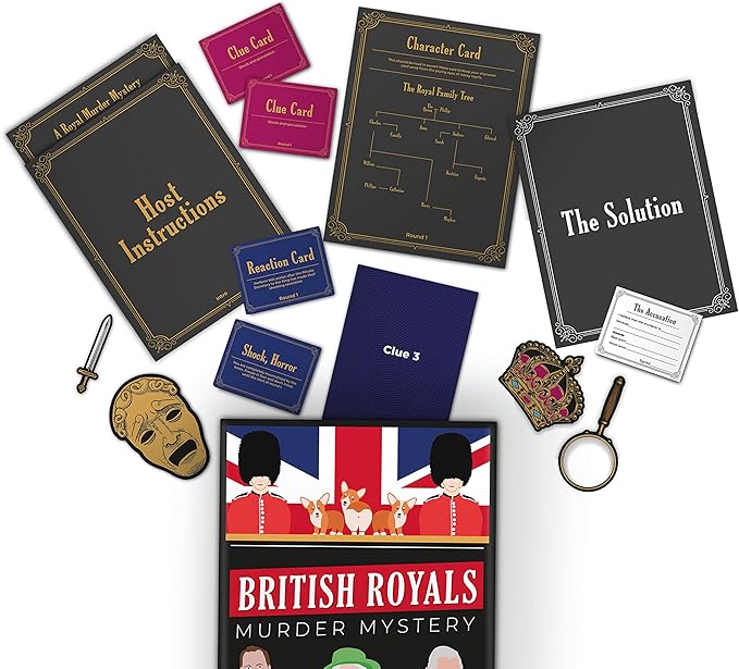 British Royals Murder Mystery Family Board Game
